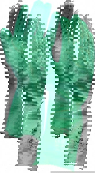 Series 39-124 Chemical Resistant Gloves: Size X-Large, 47.00 Thick, Nitrile, Nitrile, Supported,